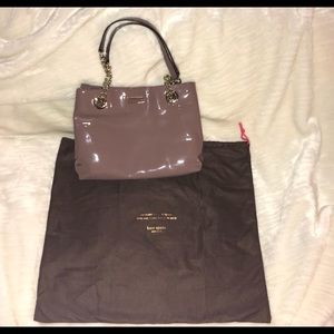 SALE! NWT! Kate Spade Mauve Patent Leather Purse